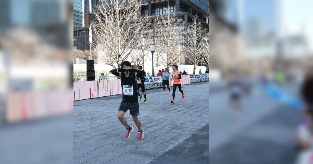 東京マラソンゴール写真