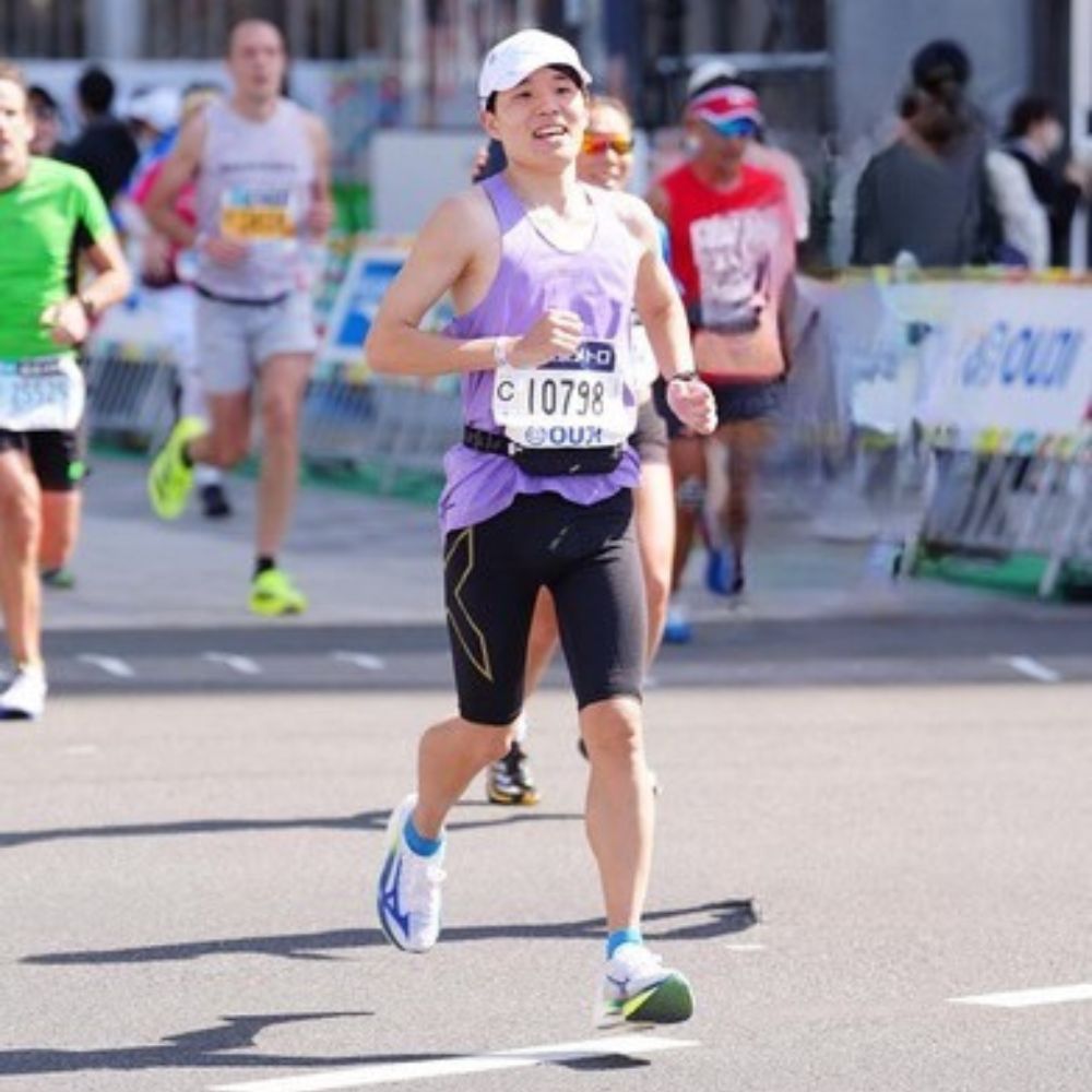 東京マラソンゴール前の写真