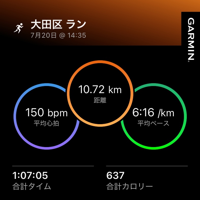 Garminランニングデータ
